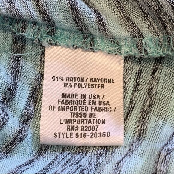 Saks Fifth Avenue Asymmetrical Tank Striped Size Medium - Picture 6 of 9